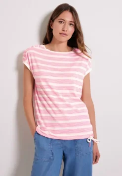 Shirt Mit Geraffter Schulter