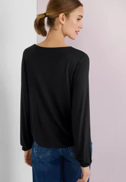 Shirt Mit Gummizug Im Saum