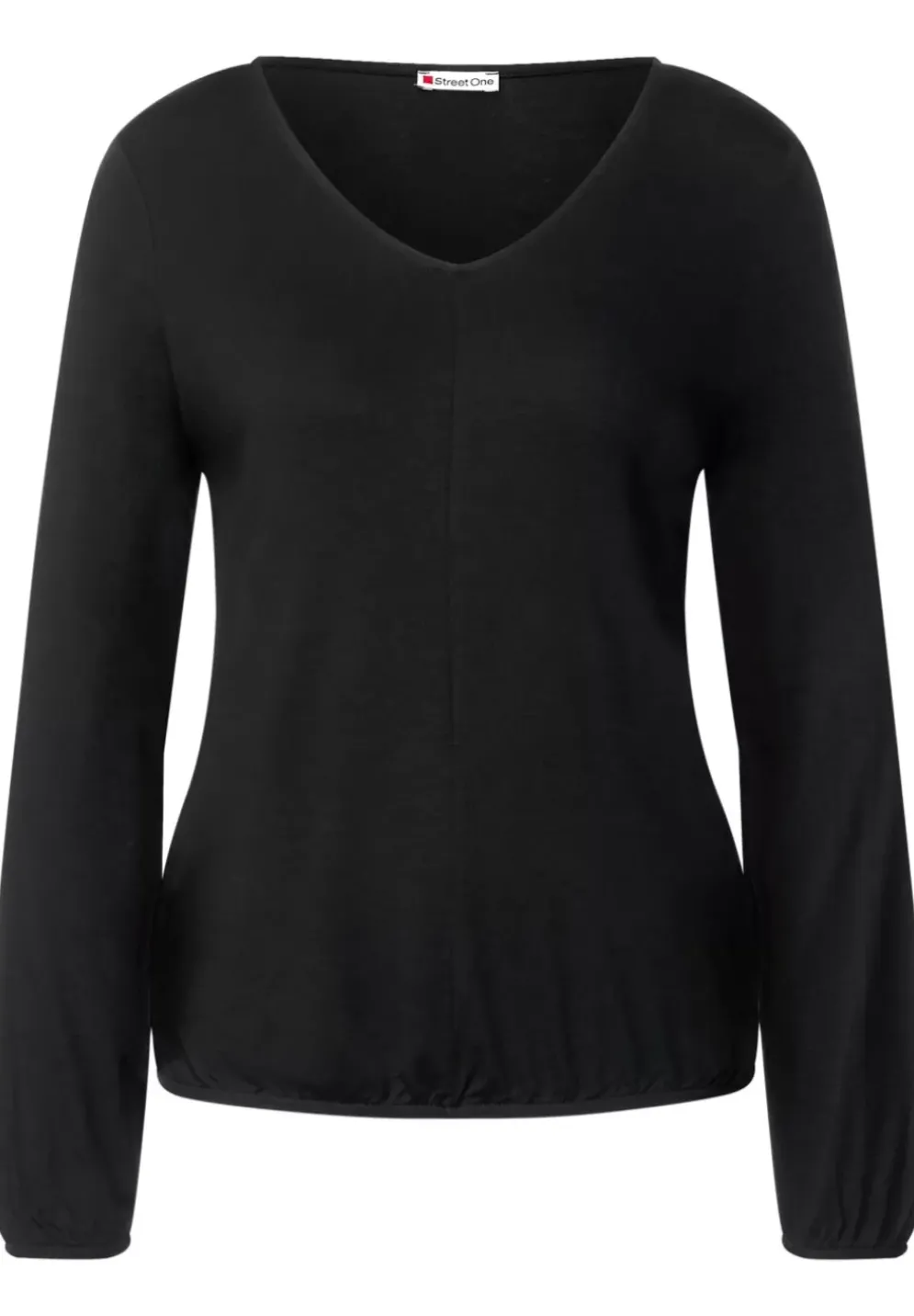 Shirt Mit Gummizug Im Saum