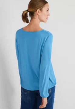 Shirt Mit Gummizug Im Saum