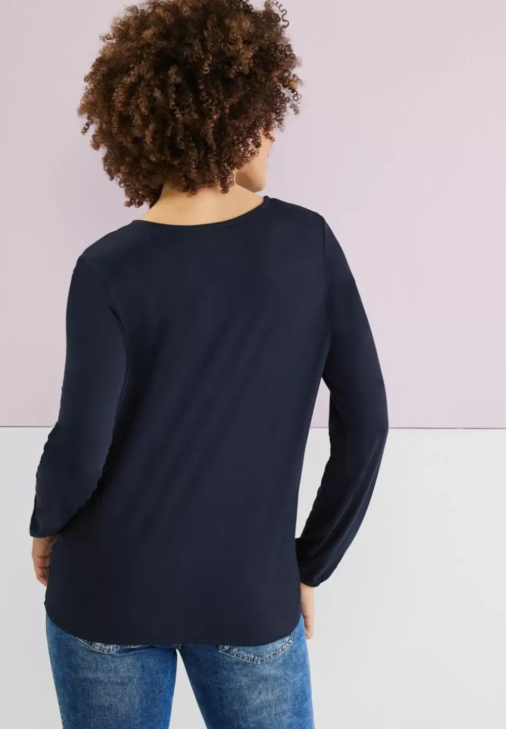 Shirt Mit Gummizug Im Saum