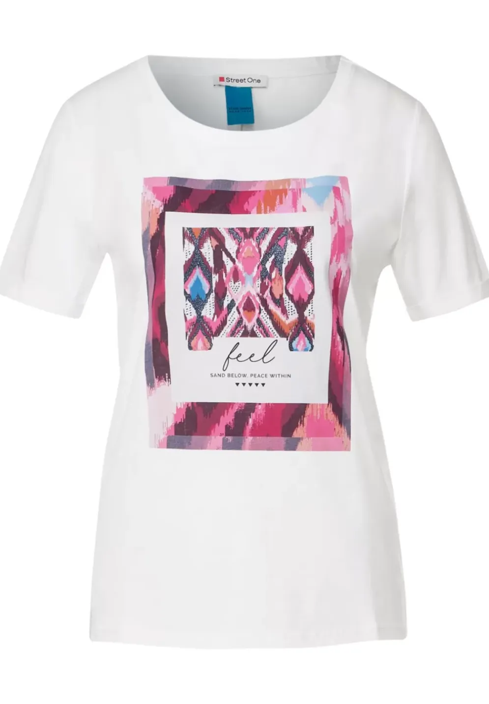 Shirt Mit Ikat-Partprint