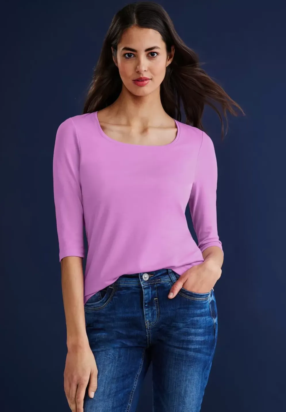 Shirt Mit Karree Ausschnitt