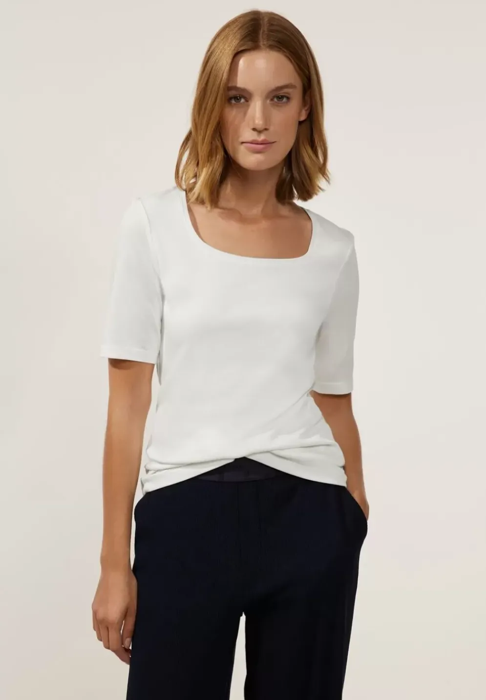 Shirt Mit Karree Ausschnitt