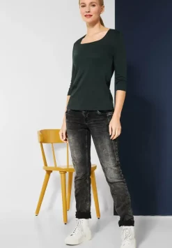 Shirt Mit Karree Ausschnitt