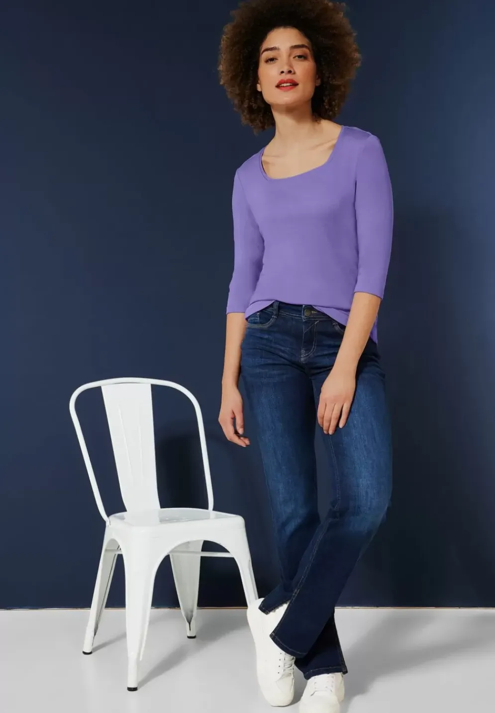 Shirt Mit Karree Ausschnitt