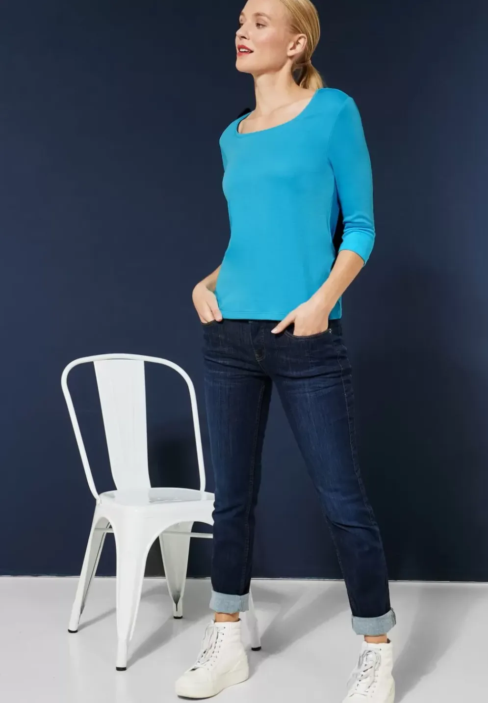 Shirt Mit Karree Ausschnitt