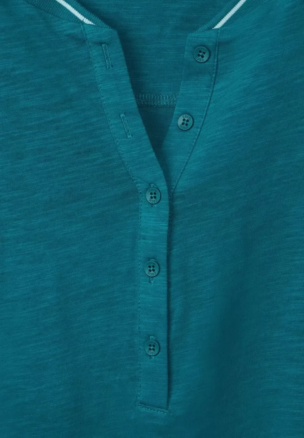 Shirt Mit Kurzer Knopfleiste