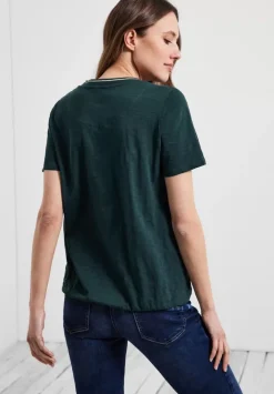 Shirt Mit Kurzer Knopfleiste