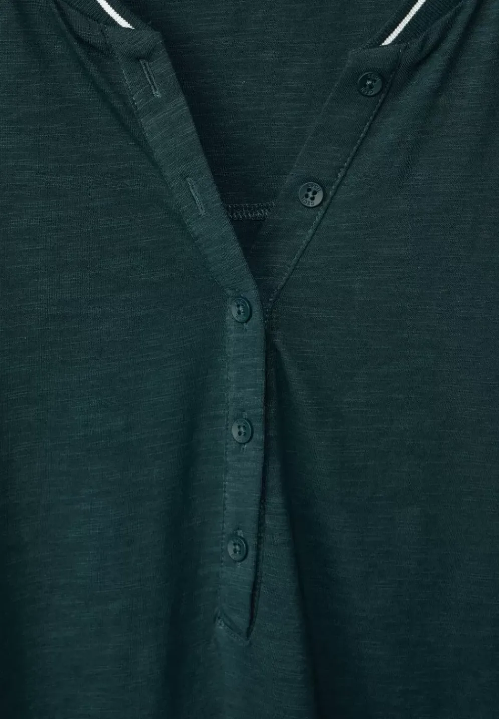 Shirt Mit Kurzer Knopfleiste