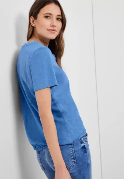 Shirt Mit Kurzer Knopfleiste