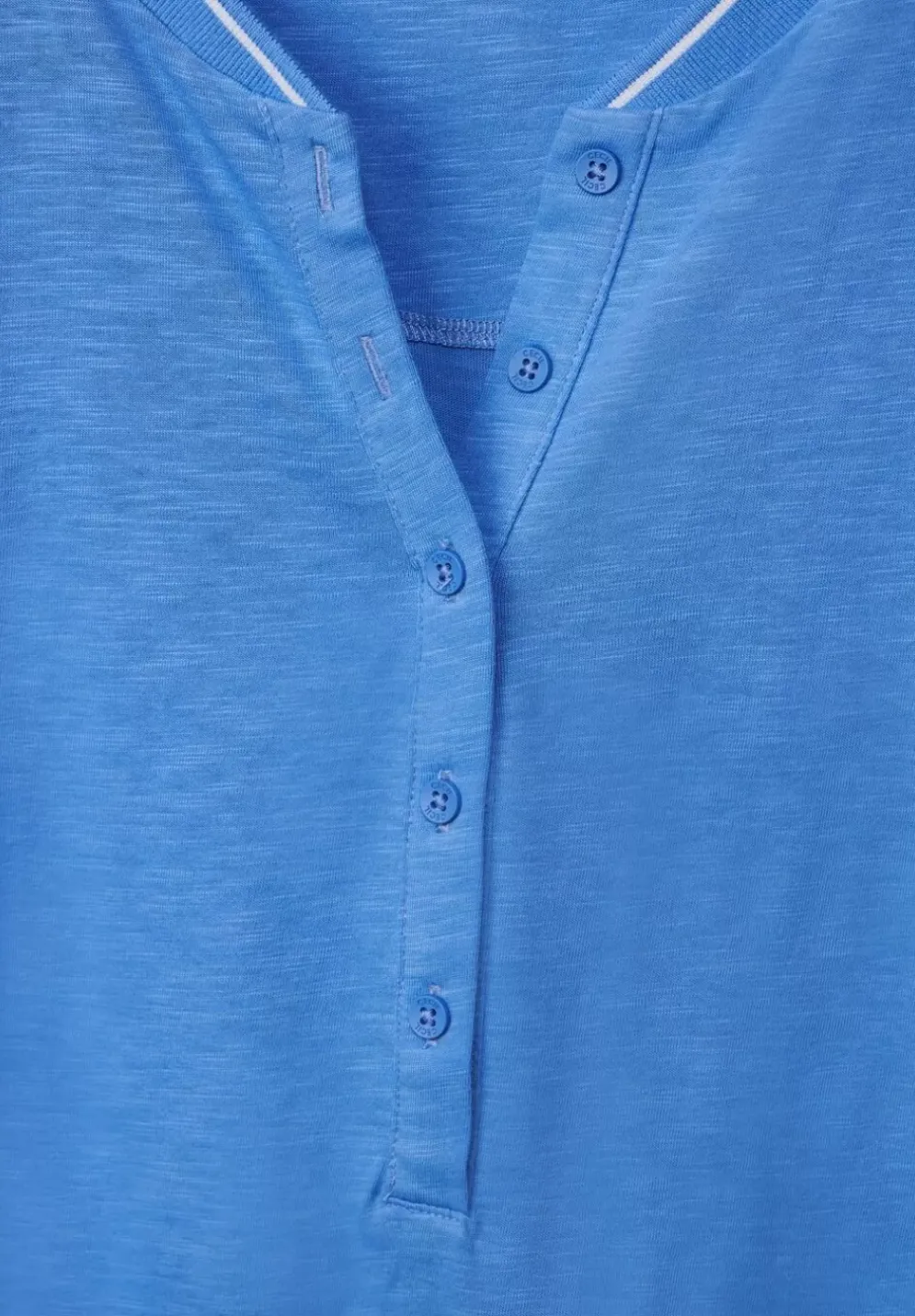 Shirt Mit Kurzer Knopfleiste