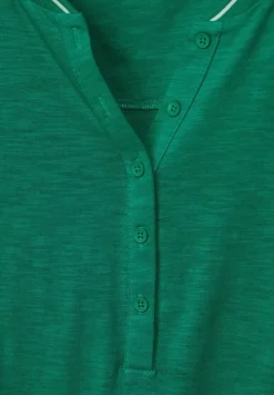 Shirt Mit Kurzer Knopfleiste