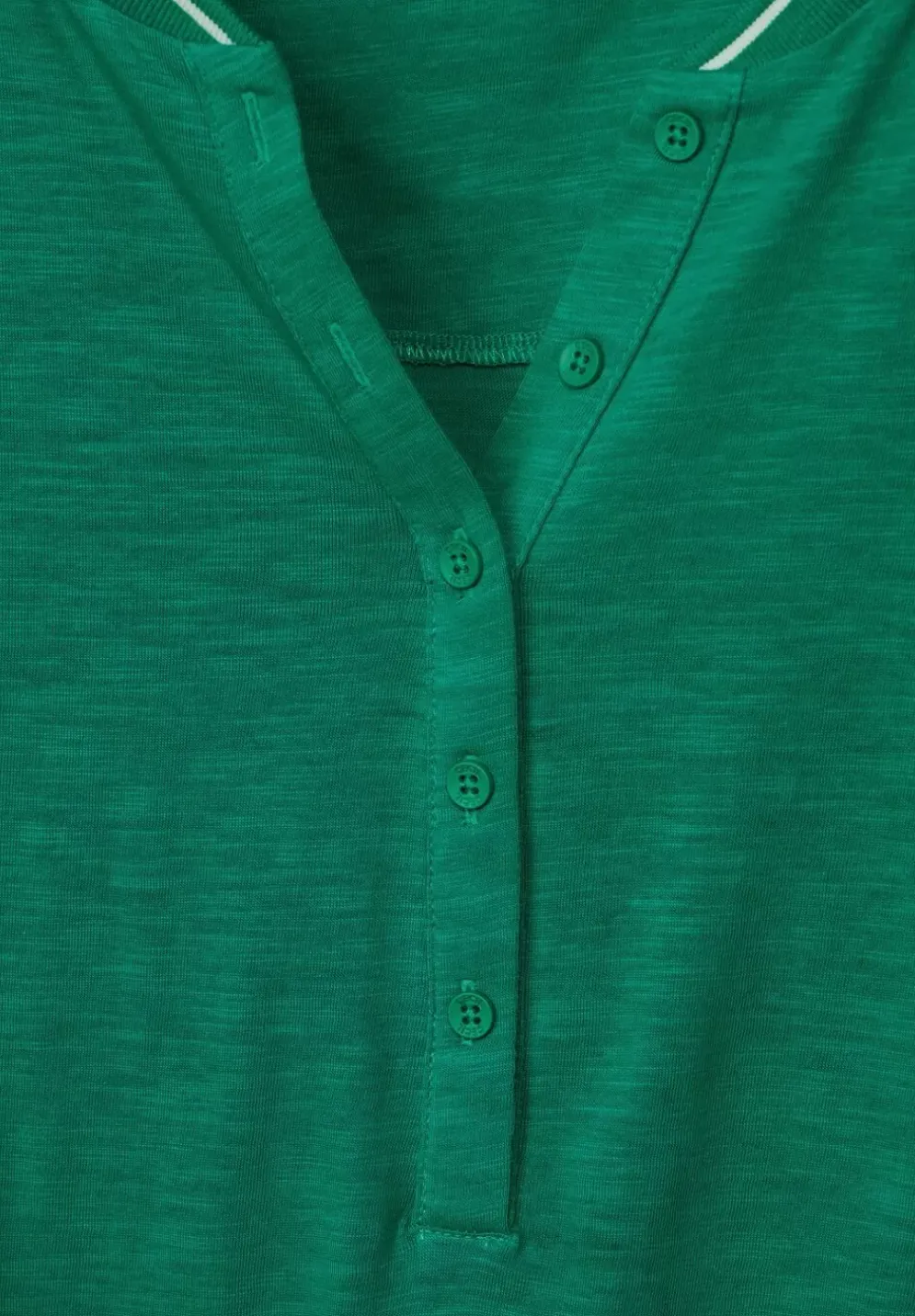 Shirt Mit Kurzer Knopfleiste