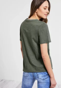 Shirt Mit Kurzer Knopfleiste