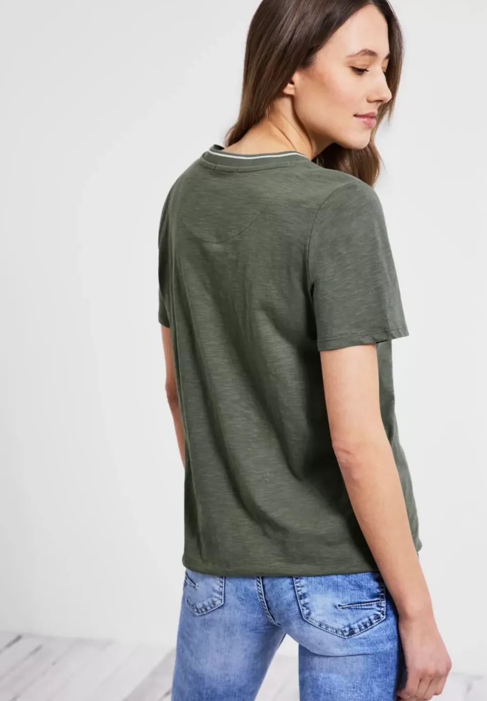 Shirt Mit Kurzer Knopfleiste