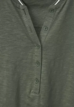 Shirt Mit Kurzer Knopfleiste