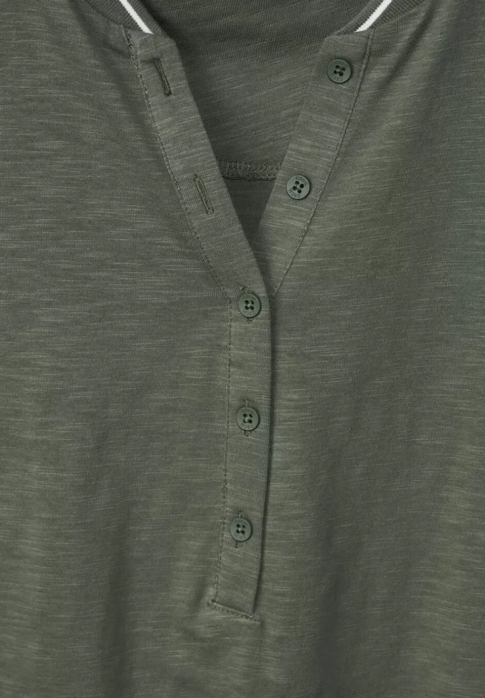 Shirt Mit Kurzer Knopfleiste