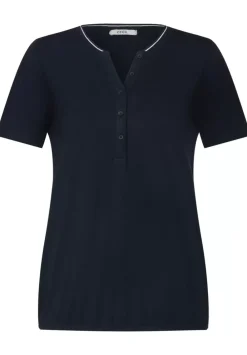 Shirt Mit Kurzer Knopfleiste