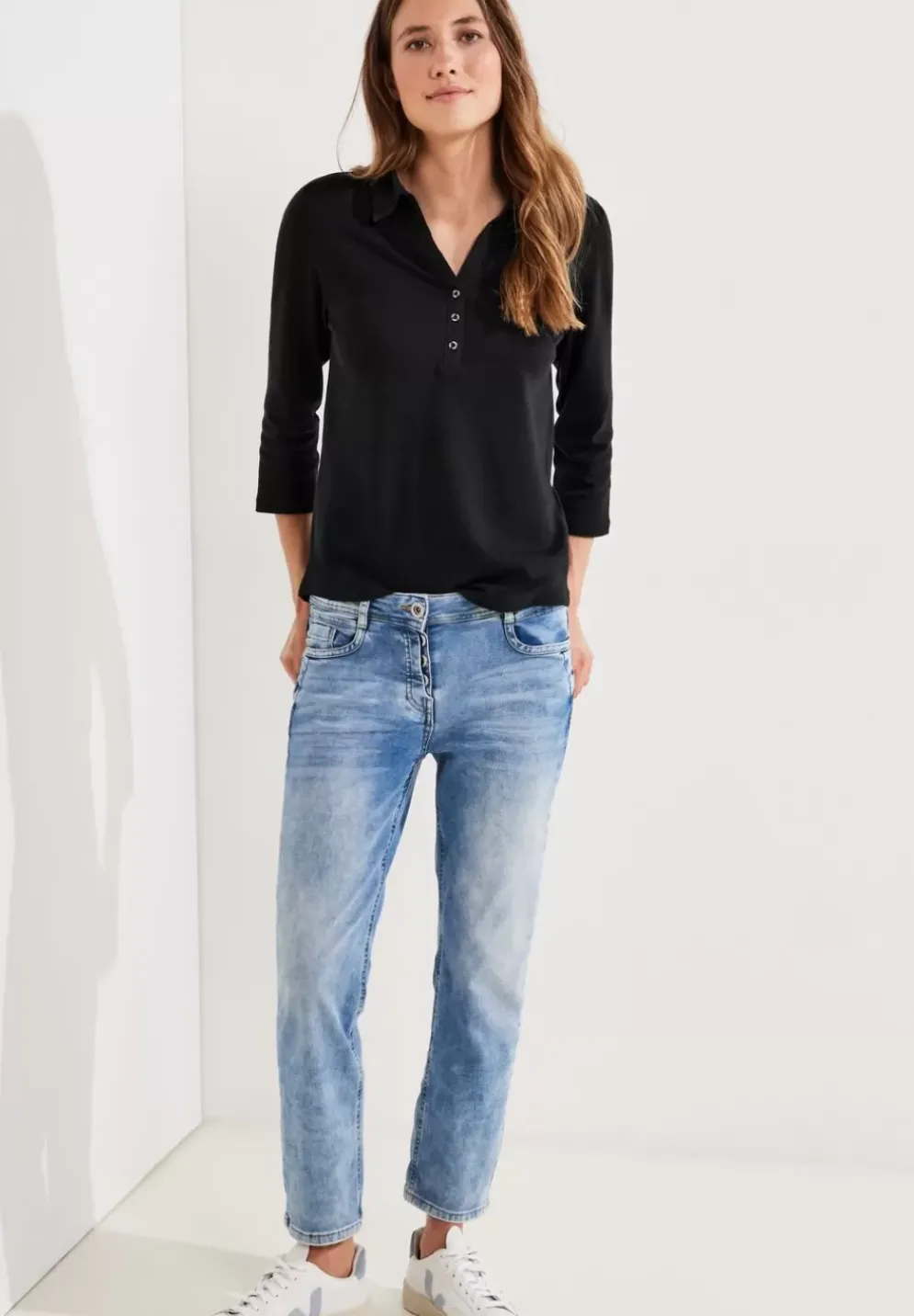 Shirt Mit Polokragen