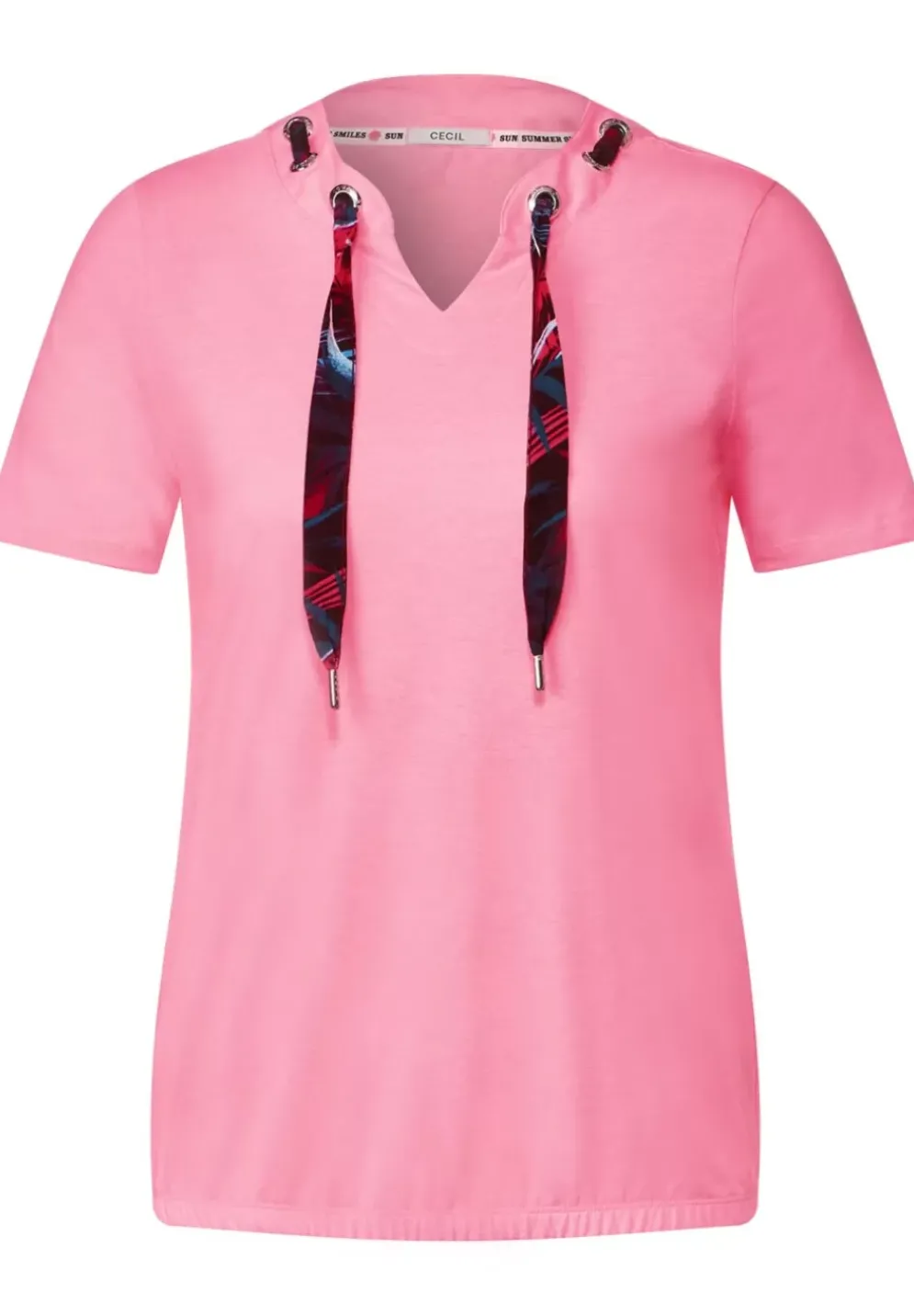 Shirt Mit Print Tunnelzgband