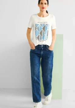 Shirt Mit Rhombus Partprint