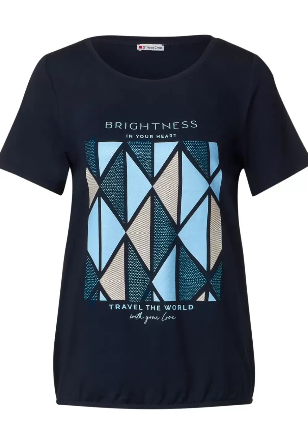 Shirt Mit Rhombus Partprint