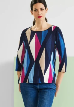 Shirt Mit Rhombus Print