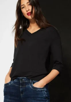 Shirt Mit Rippausschnitt