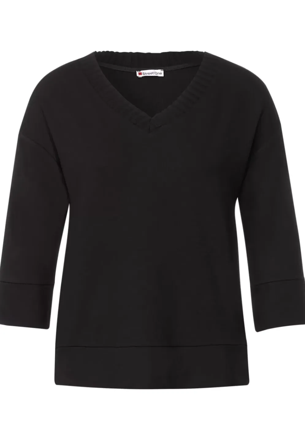 Shirt Mit Rippausschnitt