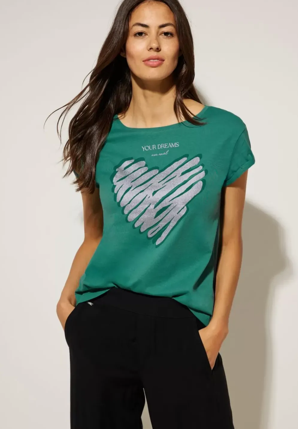 Shirt Mit Schimmerprint