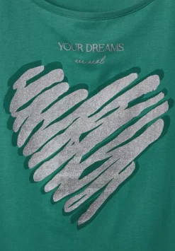 Shirt Mit Schimmerprint