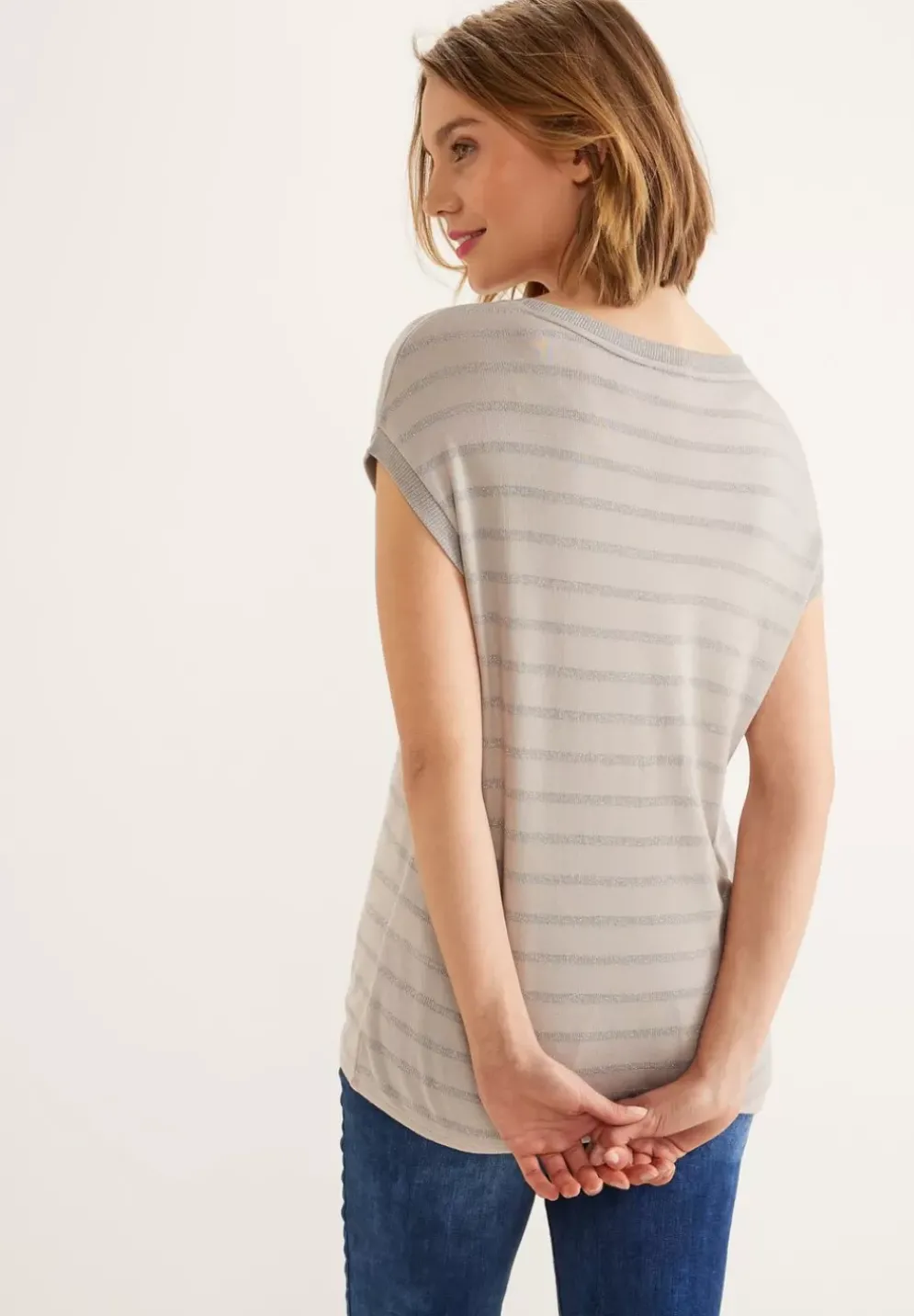 Shirt Mit Schimmer-Streifen