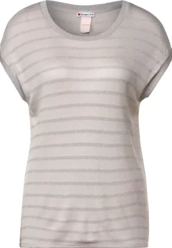 Shirt Mit Schimmer-Streifen