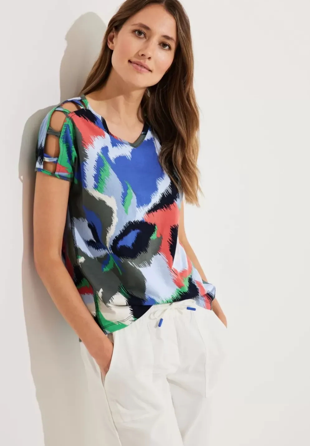 Shirt Mit Schulterdetail