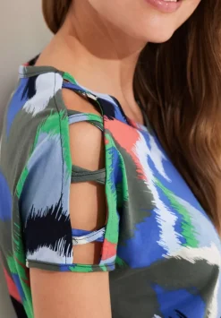 Shirt Mit Schulterdetail