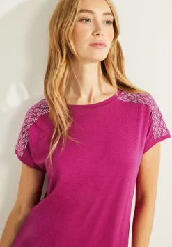 Shirt Mit Schulterprint