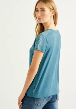 Shirt Mit Schulterprint