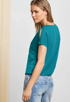 Shirt Mit Schulterschlitz