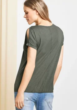 Shirt Mit Schulterschlitz
