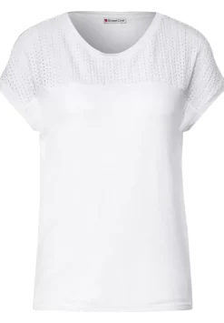 Shirt Mit Spitzendetail