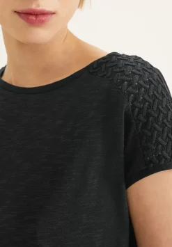 Shirt Mit Spitzeneinsatz