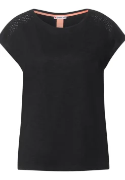 Shirt Mit Spitzeneinsatz