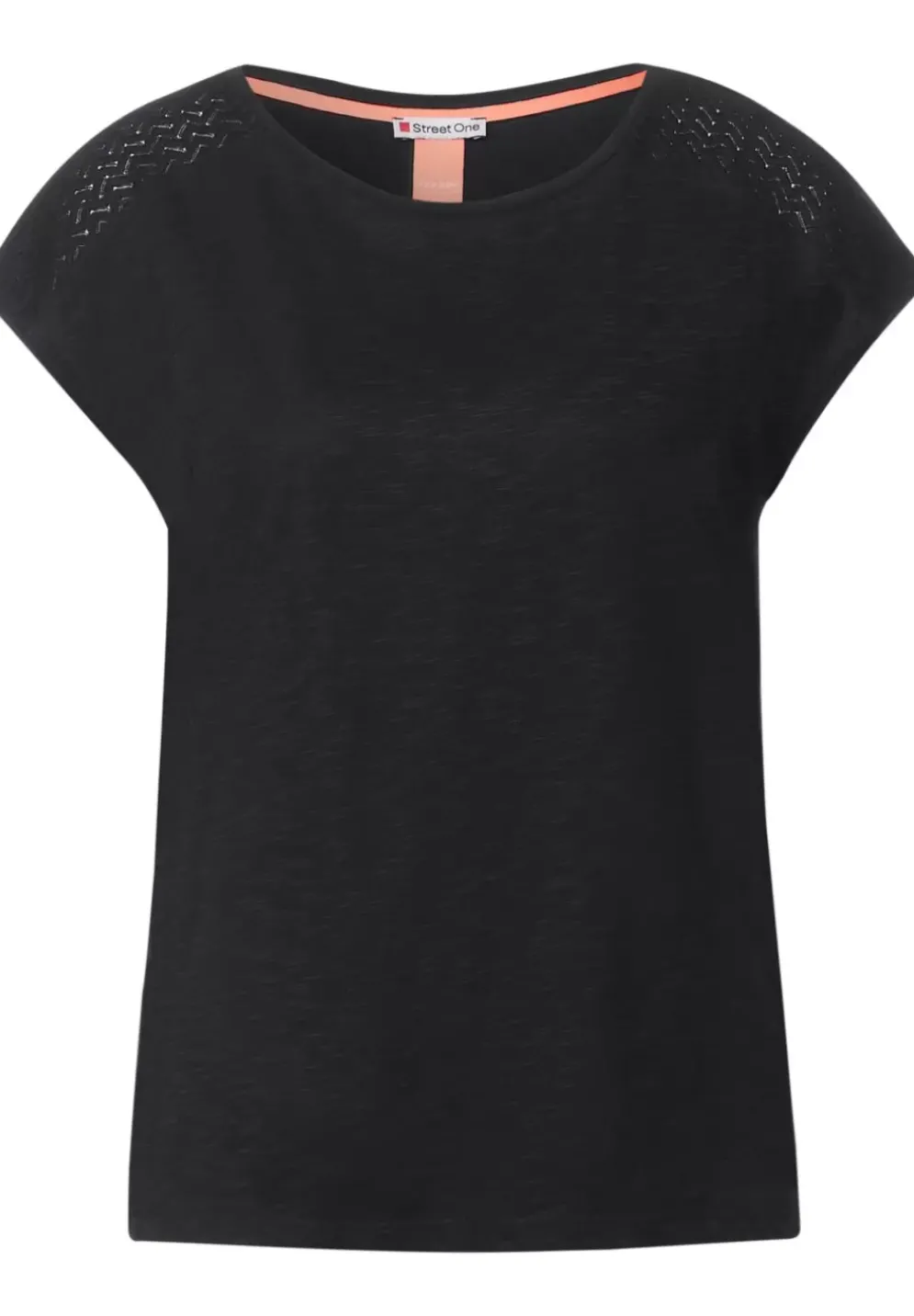 Shirt Mit Spitzeneinsatz