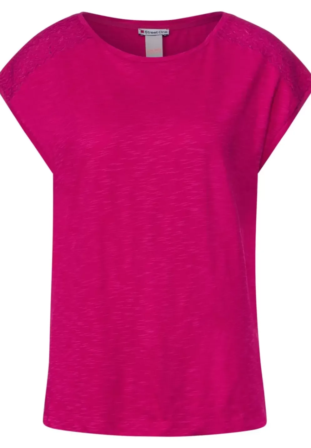 Shirt Mit Spitzeneinsatz