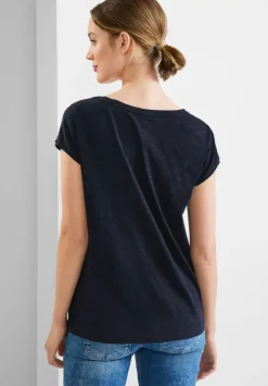 Shirt Mit Spitzeneinsatz