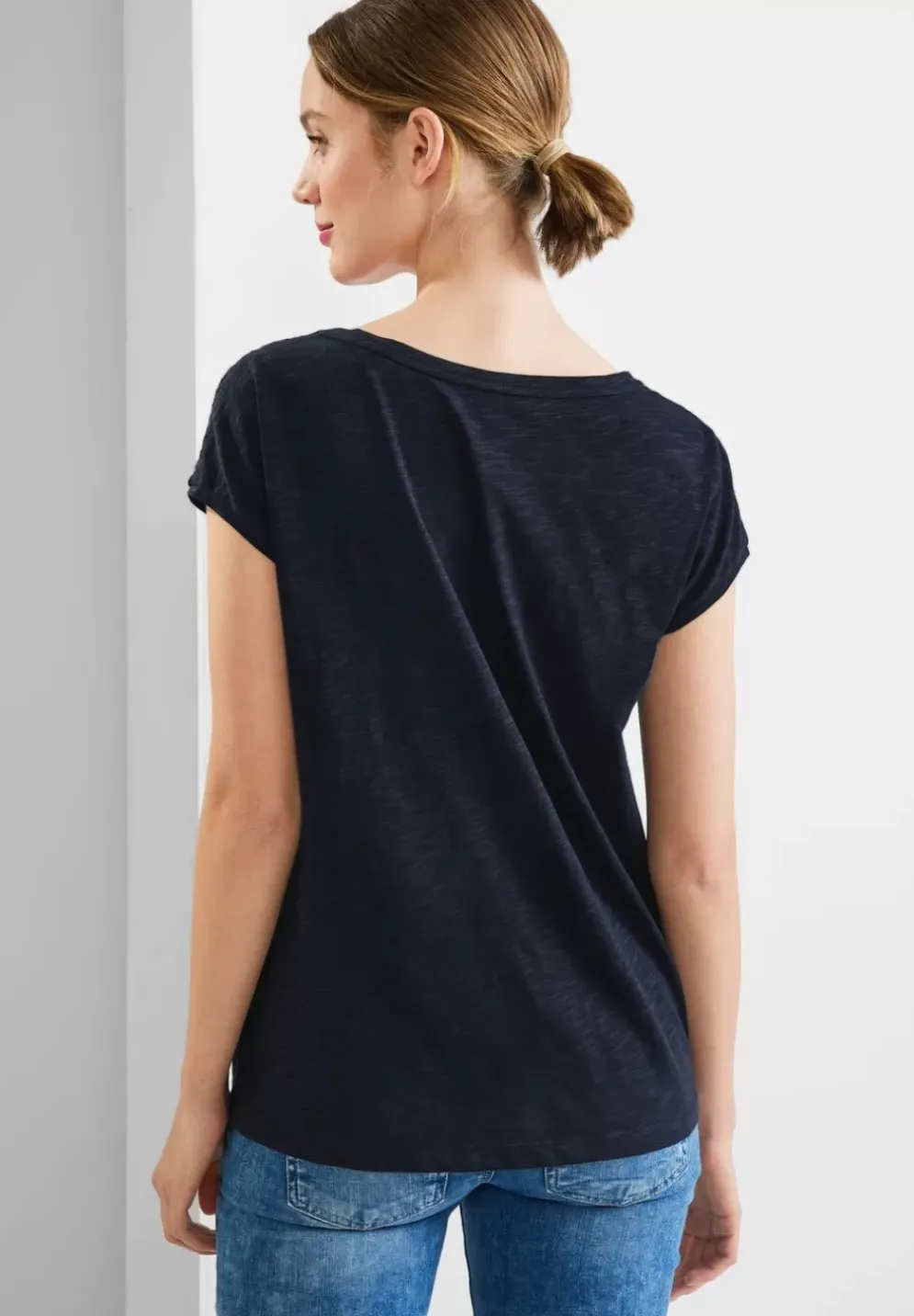 Shirt Mit Spitzeneinsatz