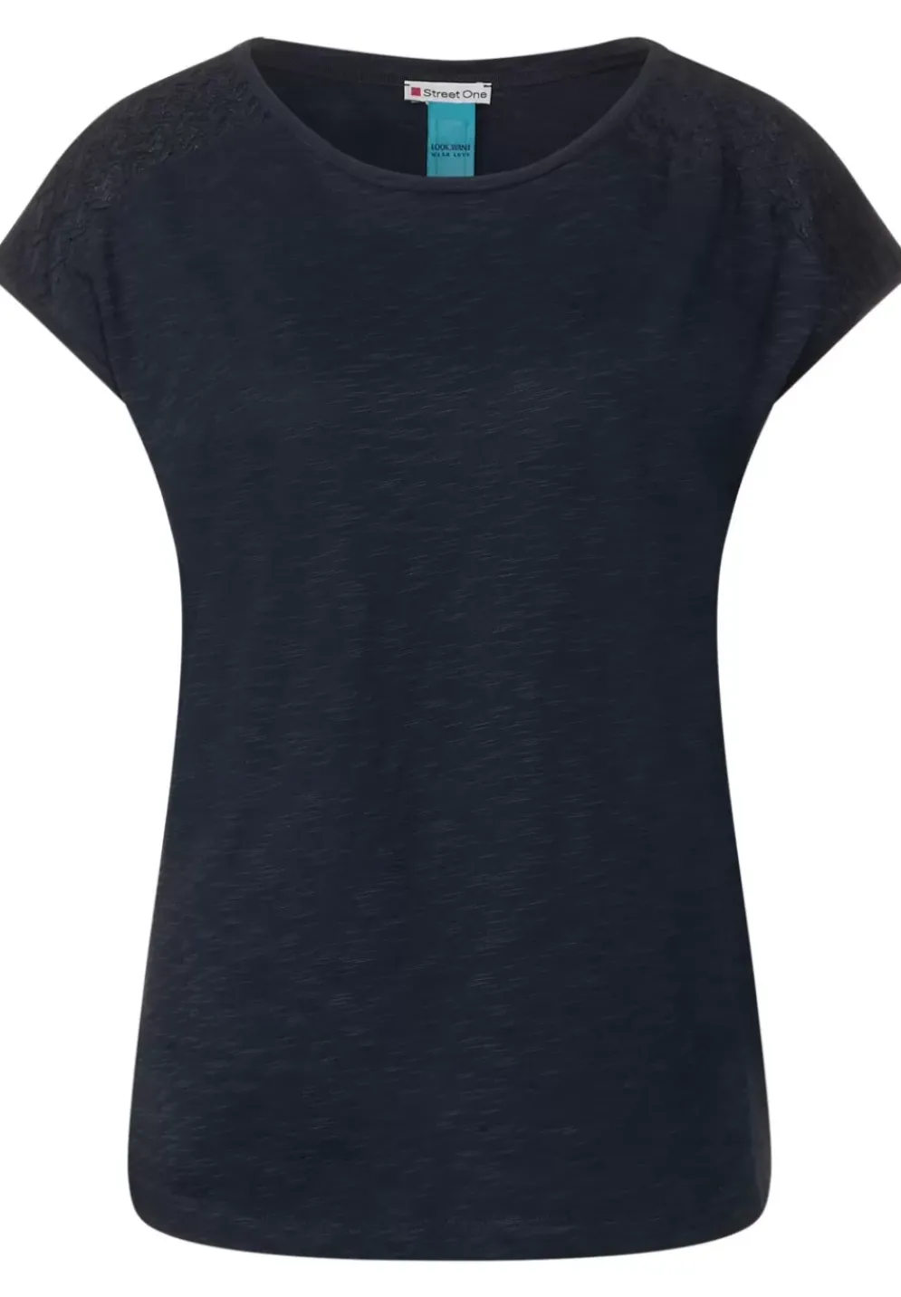 Shirt Mit Spitzeneinsatz