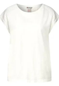 Shirt Mit Spitzeneinsatz