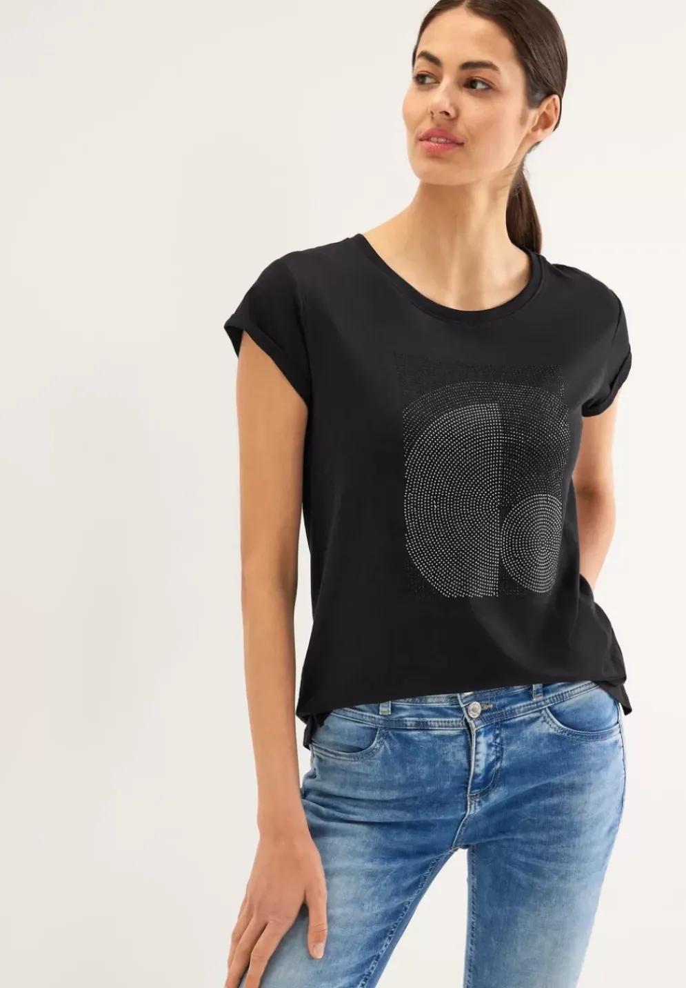 Shirt Mit Steinchen Artwork